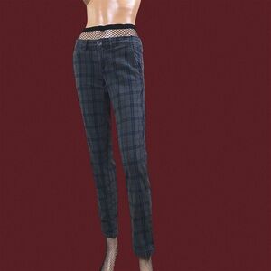 Anthropologie Pilcro and the letterpress green plaid skinny pants
